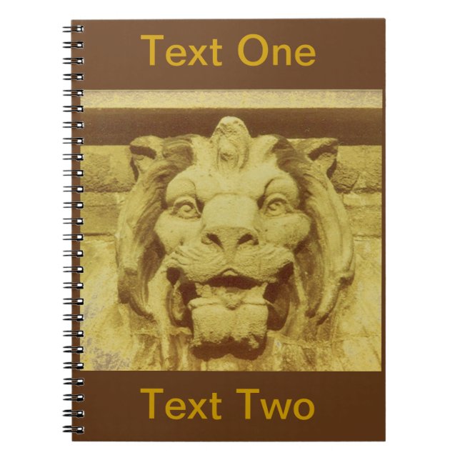 Cuaderno Portátil - Cabeza de león (Frente)