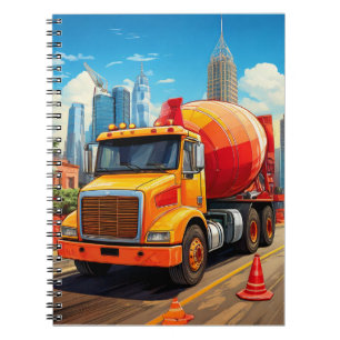 Cuaderno Portátil - camión mezclador de hormigón