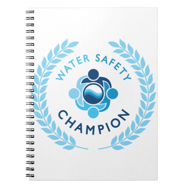 Cuaderno Portátil Campeón de Seguridad del Agua (Frente)