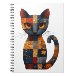 Cuaderno Portátil Cat de trabajo en mosaico