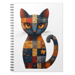 Cuaderno Portátil Cat de trabajo en mosaico