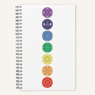 Cuaderno Portátil Chakra Mandala multicolor