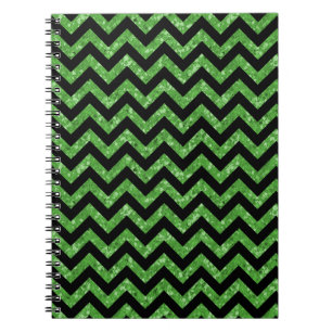Cuaderno Portátil Chevron Purpurina Look