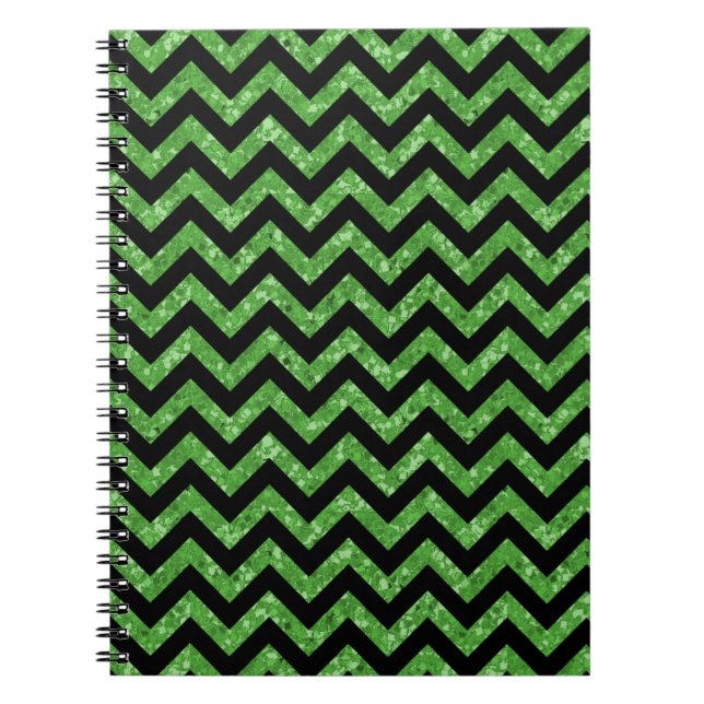 Cuaderno Portátil Chevron Purpurina Look (Frente)