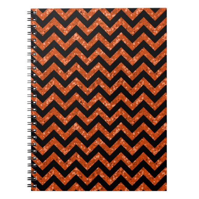 Cuaderno Portátil Chevron Purpurina Look (Frente)