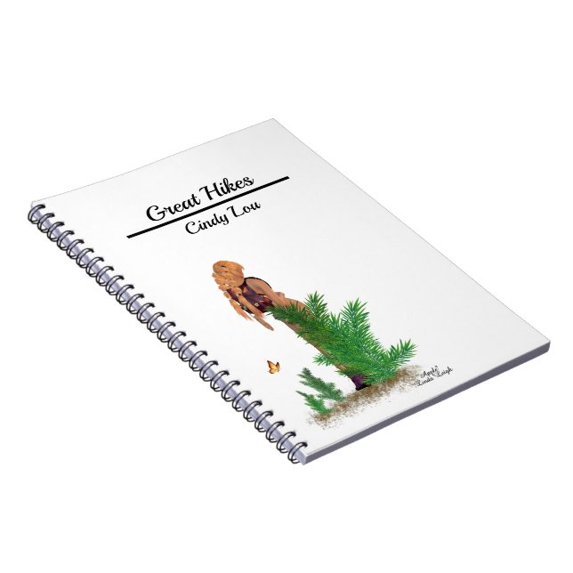Cuaderno Portátil Chica de espiral de la mochila de la cabe (Lado Derecho)