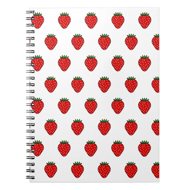 Cuaderno Portátil clásico de fresa (Frente)