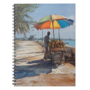 Cuaderno Portátil Coastal Coconut Cart