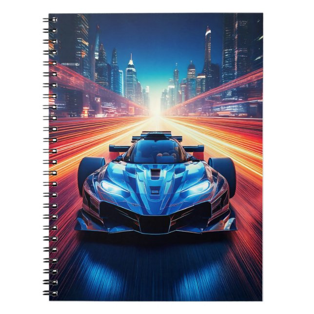Cuaderno Portátil - coche deportivo (Frente)