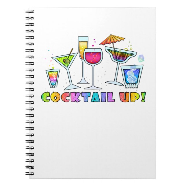 CUADERNO PORTÁTIL COCKTAIL UP GLASSES (Frente)