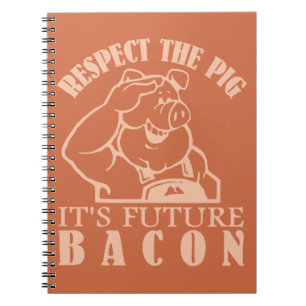 Cuaderno portátil color PIG TO BACON personalizado