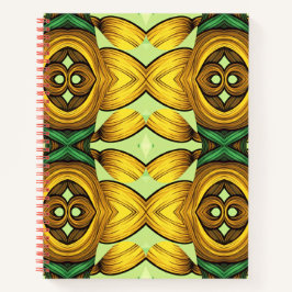 Cuaderno Portátil, color vibrante, patrón transparente Nota