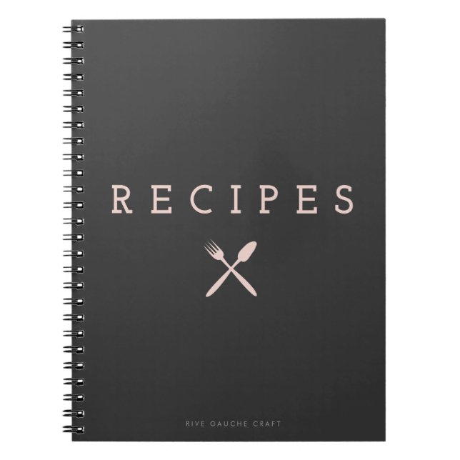 Cuaderno Portátil compañero de cocina de color rosa (Frente)