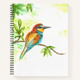 Cuaderno Portátil con abejorro europeo acuarela