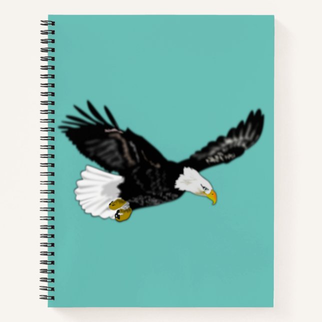 Cuaderno Portátil con águila volante: sus colores (Anverso)