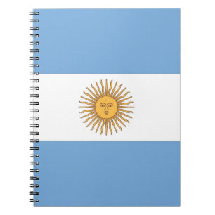 Cuaderno Portátil con bandera de Argentina