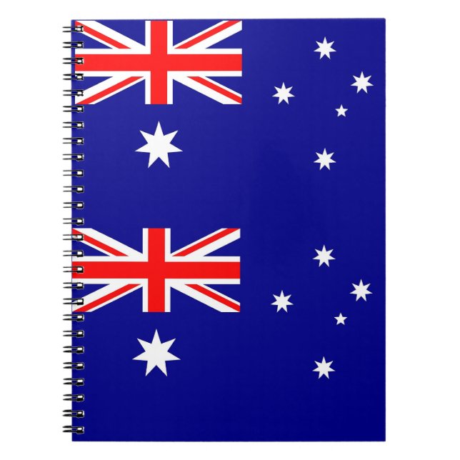 Cuaderno Portátil con bandera de Australia (Frente)