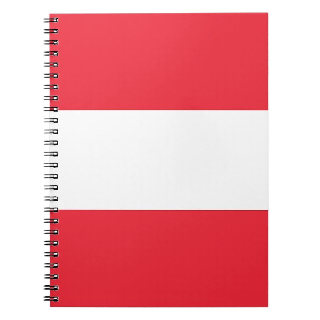 Cuaderno Portátil con bandera de Austria (Frente)
