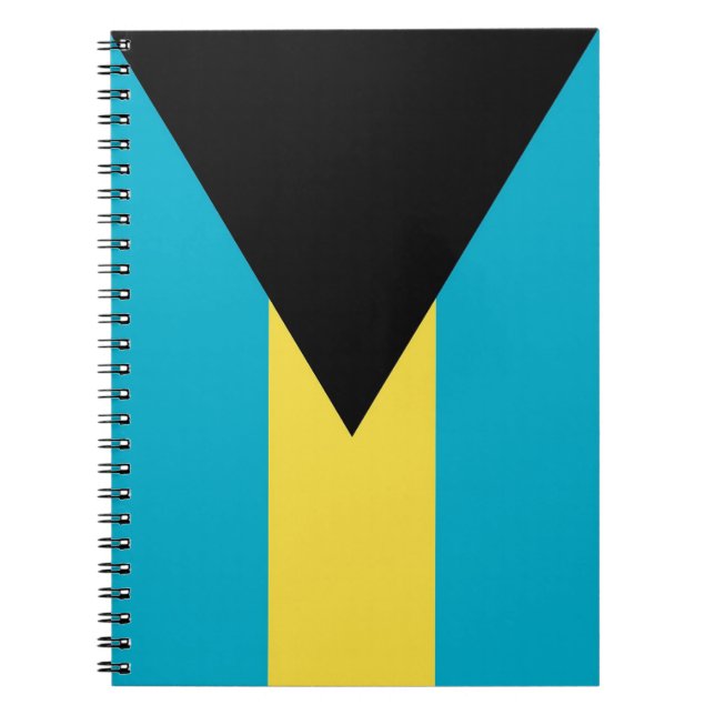Cuaderno Portátil con bandera de Bahamas (Frente)