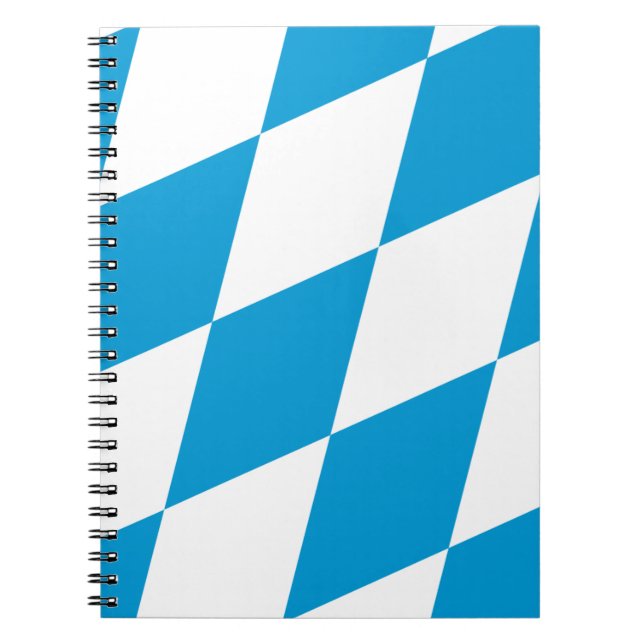Cuaderno Portátil con bandera de Baviera, Alemania (Frente)