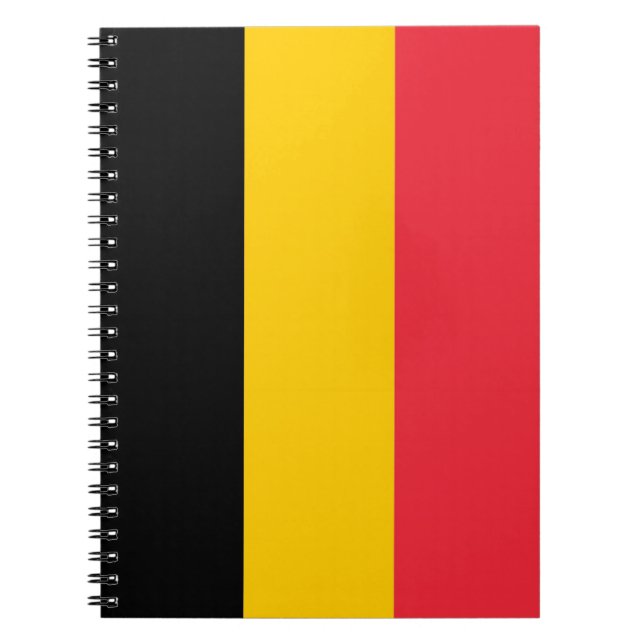Cuaderno Portátil con bandera de Bélgica (Frente)