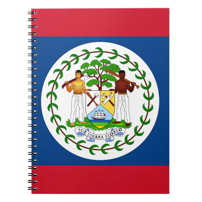 Cuaderno Portátil con bandera de Belice (Frente)