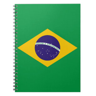 Cuaderno Portátil con bandera de Brasil