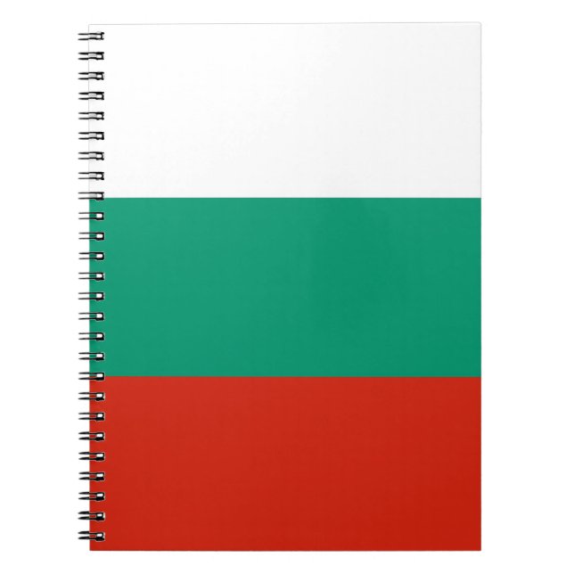 Cuaderno Portátil con bandera de Bulgaria (Frente)