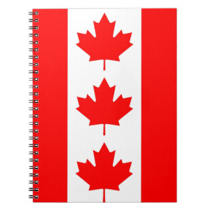 Cuaderno Portátil con bandera de Canadá