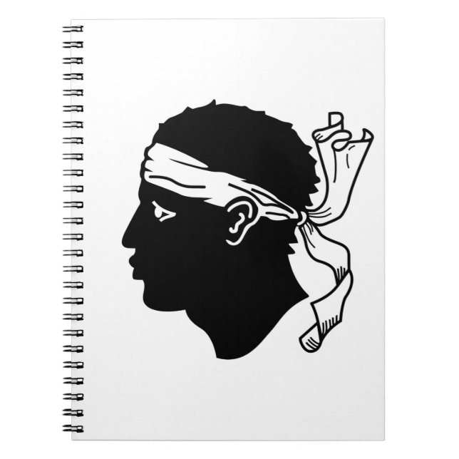 Cuaderno Portátil con bandera de Córcega (Frente)