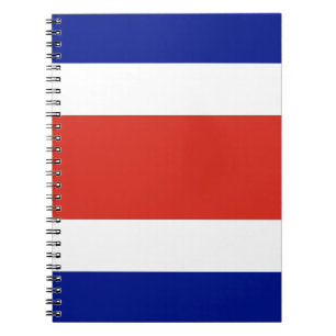 Cuaderno Portátil con bandera de Costa Rica