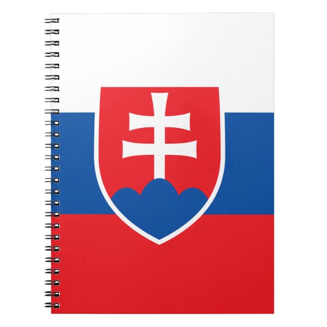 Cuaderno Portátil con bandera de Eslovaquia (Frente)