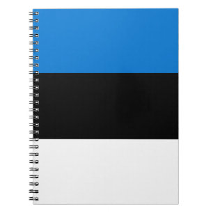 Cuaderno Portátil con bandera de Estonia