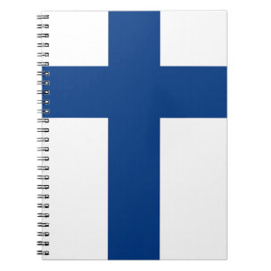 Cuaderno Portátil con bandera de Finlandia
