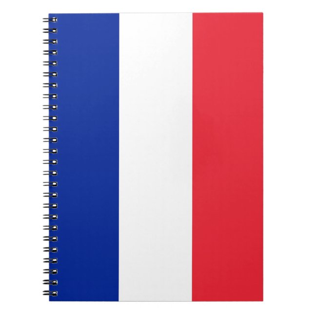Cuaderno Portátil con bandera de Francia (Frente)