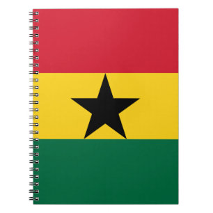 Cuaderno Portátil con bandera de Ghana
