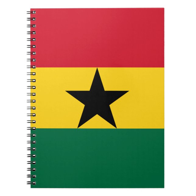 Cuaderno Portátil con bandera de Ghana (Frente)