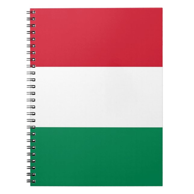 Cuaderno Portátil con bandera de Hungría (Frente)