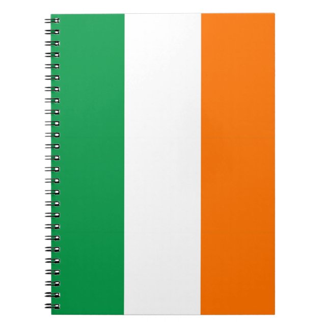 Cuaderno Portátil con bandera de Irlanda (Frente)