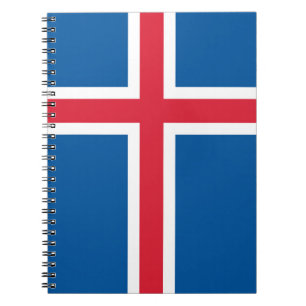 Cuaderno Portátil con bandera de Islandia
