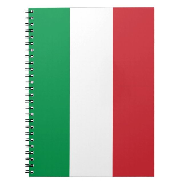 Cuaderno Portátil con bandera de Italia (Frente)
