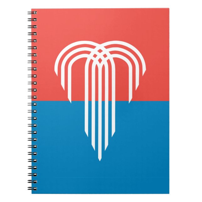 Cuaderno Portátil con bandera de Kansas City (Frente)