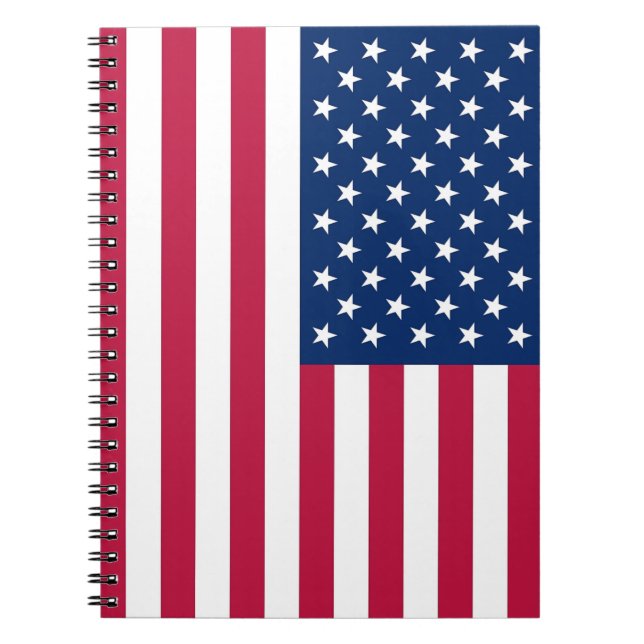 Cuaderno Portátil con bandera de los Estados Unidos de Amér (Frente)