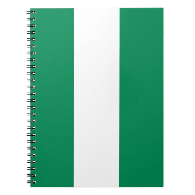 Cuaderno Portátil con bandera de Nigeria (Frente)