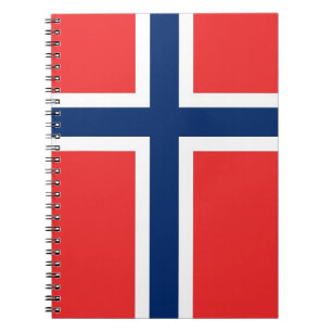 Cuaderno Portátil con bandera de Noruega