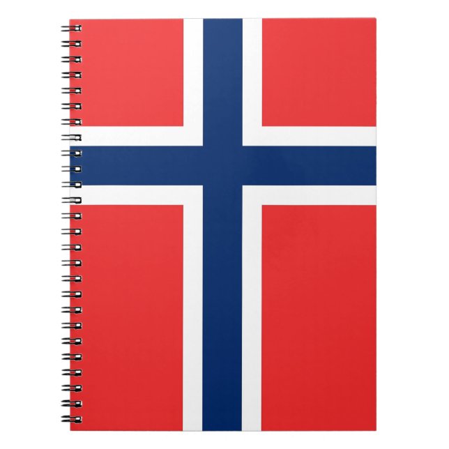 Cuaderno Portátil con bandera de Noruega (Frente)