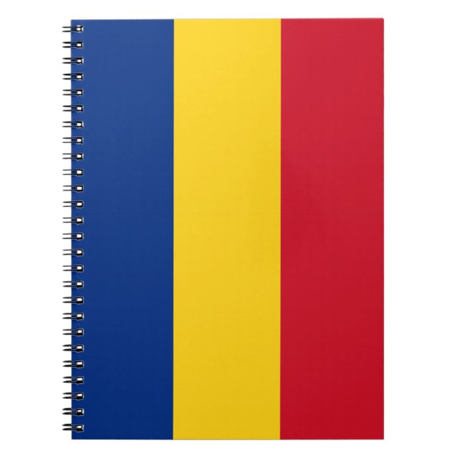 Cuaderno Portátil con bandera de Rumania (Frente)