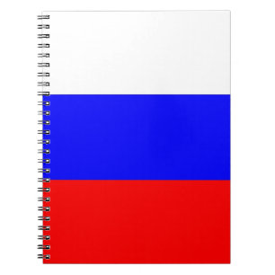 Cuaderno Portátil con bandera de Rusia