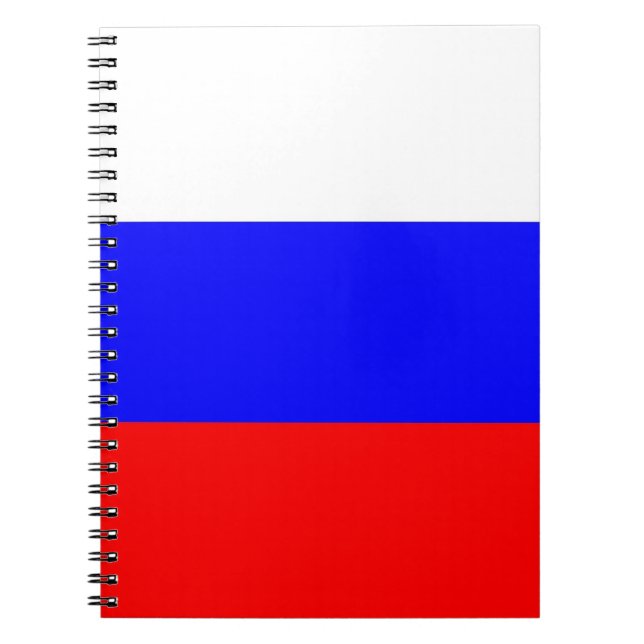 Cuaderno Portátil con bandera de Rusia (Frente)