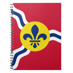 Cuaderno Portátil con bandera de St. Louis, Missouri